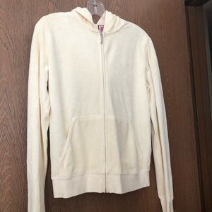 Juicy Couture French Terry Light Yellow Hoodie